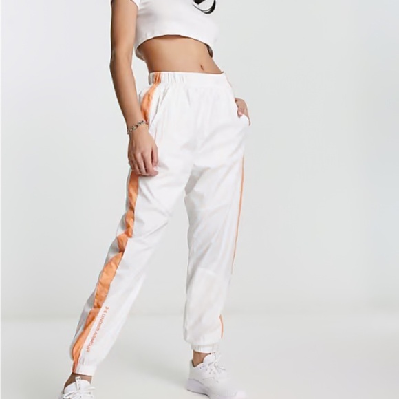 Under Armour White and Orange Track Pants - Picture 4 of 16